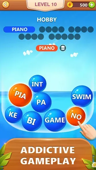 Word Bubble Puzzle - Word Game  [МОД Все открыто] Screenshot 2
